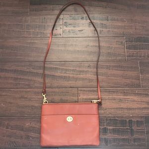 Coach brown leather crossbody